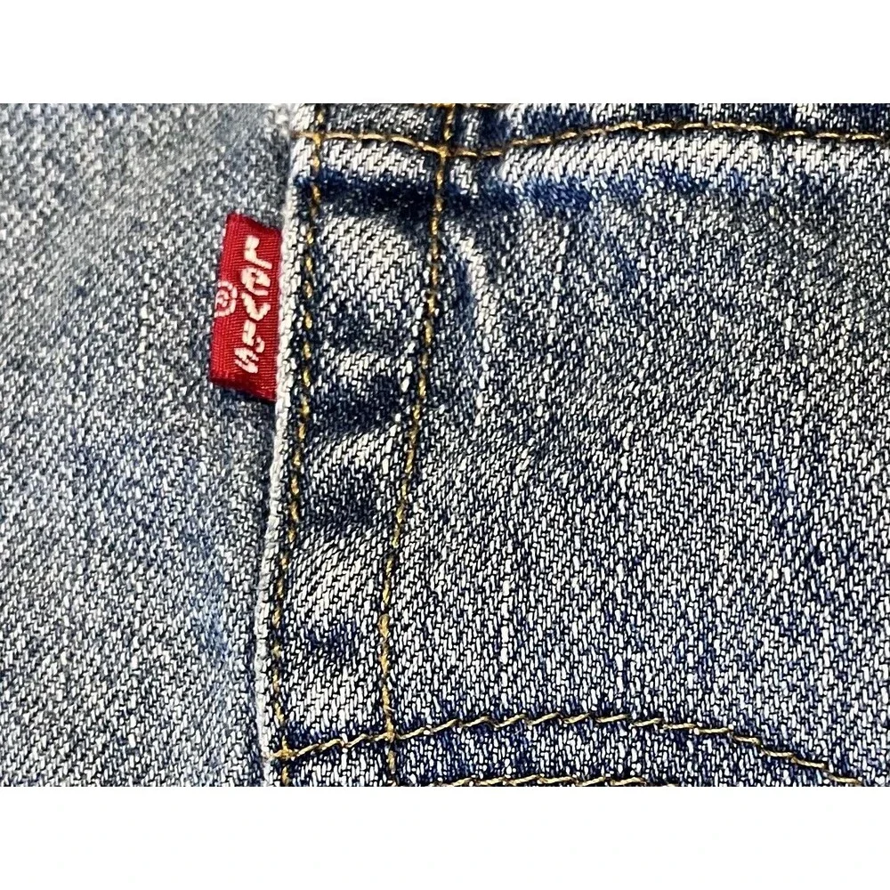 Levis 550 Shorts Mens 40 Relaxed Fit Denim Medium Wash Blue Jorts 10”